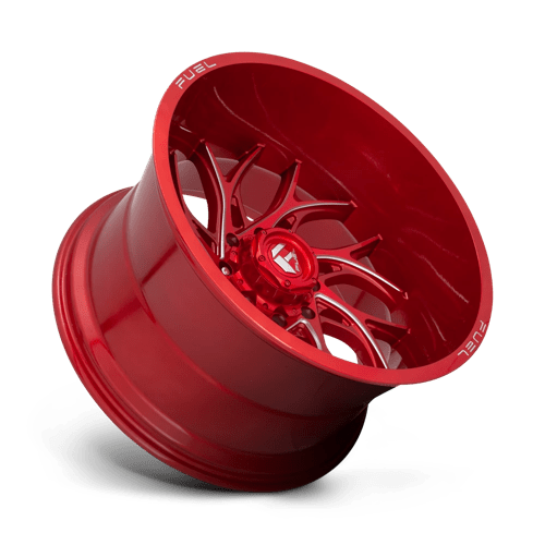20x10 fuel off-road d742 runner candy red milled wheel 6x5.5 bolt pattern 18mm offset