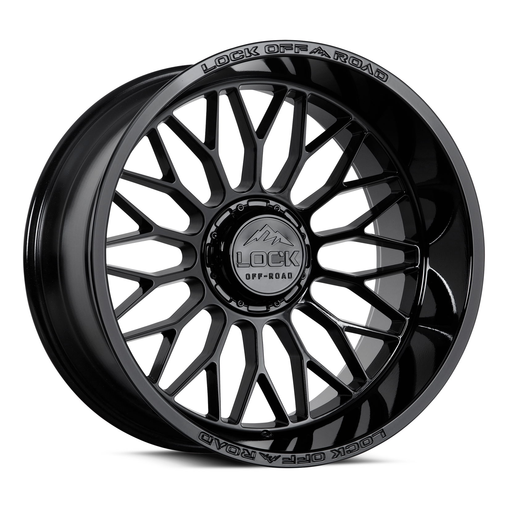 22x10 lock off-road rampage gloss black wheel 6x5.5 bolt pattern 18mm offset