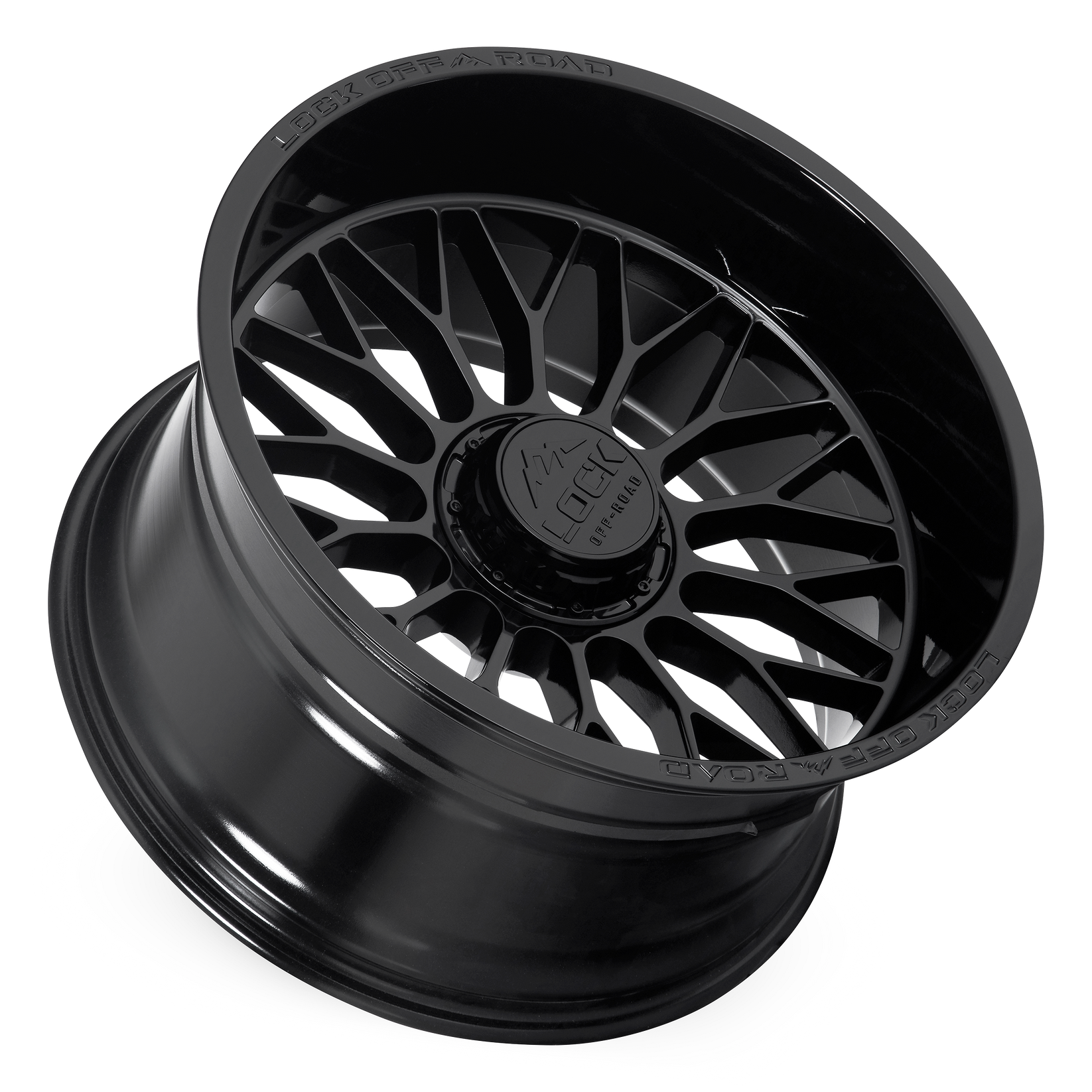 20x9 lock off-road rampage gloss black wheel 6x5.5 bolt pattern 1mm offset