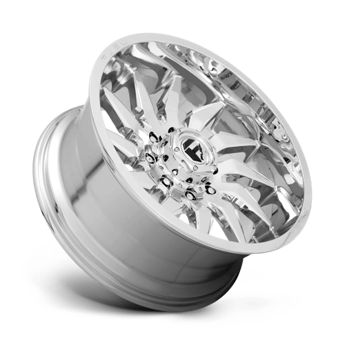 20x9 fuel off-road d743 saber chrome wheel 6x5.5 bolt pattern 1mm offset