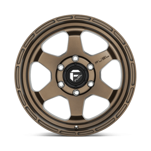 17x10 fuel off-road d666 shok matte bronze wheel 6x5.5 bolt pattern 18mm offset