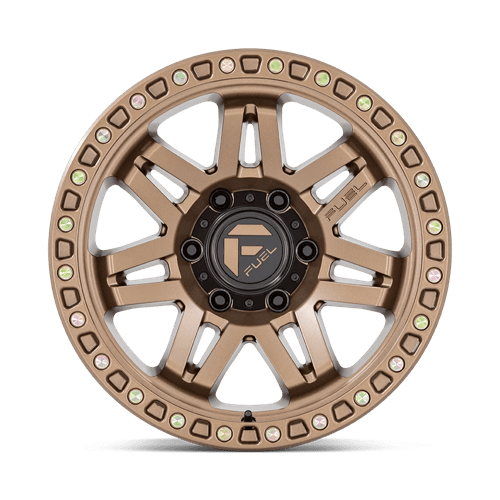 17x9 fuel off-road d811 syndicate full matte bronze wheel 6x5.5 bolt pattern 12mm offset