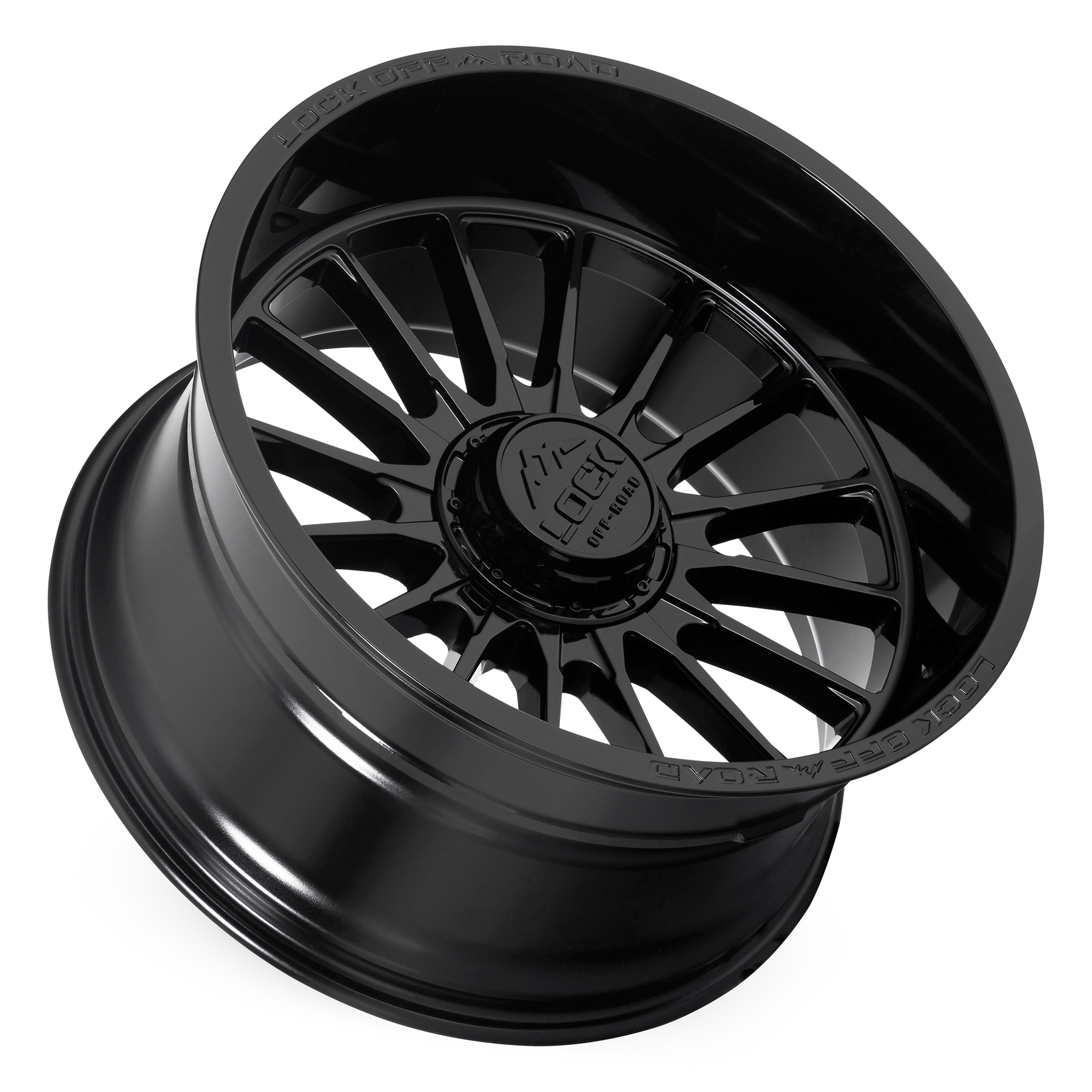 20x10 lock off-road striker gloss black wheel 6x5.5 bolt pattern 18mm offset