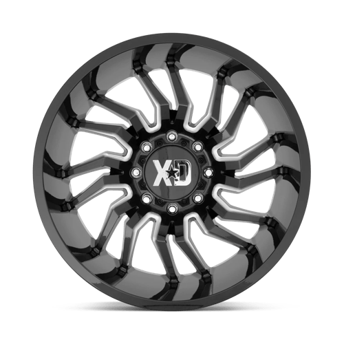 20x10 xd wheels xd858 tension gloss black milled wheel 6x5.5 bolt pattern 18mm offset