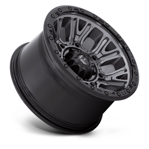 17x9 fuel off-road d825 traction matte gunmetal w black ring wheel 6x5.5 bolt pattern 12mm offset