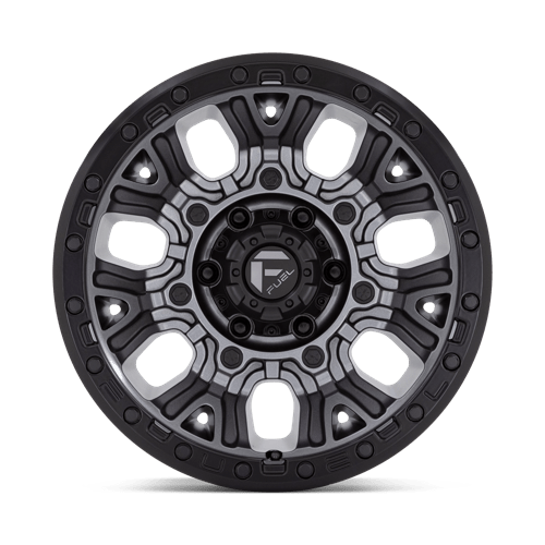 17x9 fuel off-road d825 traction matte gunmetal w black ring wheel 6x5.5 bolt pattern 12mm offset
