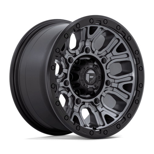 17x9 fuel off-road d825 traction matte gunmetal w black ring wheel 6x5.5 bolt pattern 1mm offset