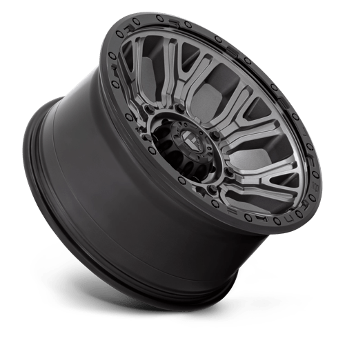 20x10 fuel off-road d825 traction matte gunmetal w black ring wheel 6x5.5 bolt pattern 18mm offset