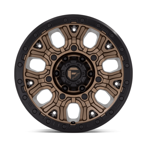 17x9 fuel off-road d826 traction matte bronze w black ring wheel 6x5.5 bolt pattern 1mm offset