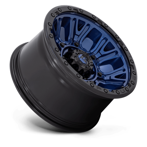 17x9 fuel off-road d827 traction dark blue w black ring wheel 6x5.5 bolt pattern 12mm offset