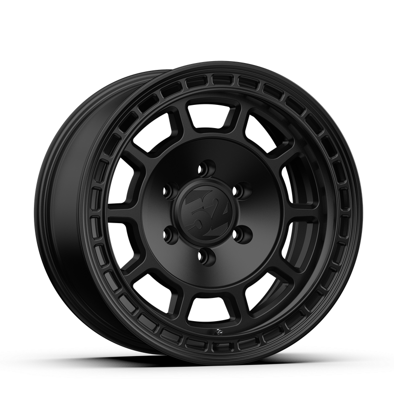 17x8.5 Fifteen 52 Traverse HD Satin Black Wheel 6x5.5 Bolt Pattern 0mm Offset
