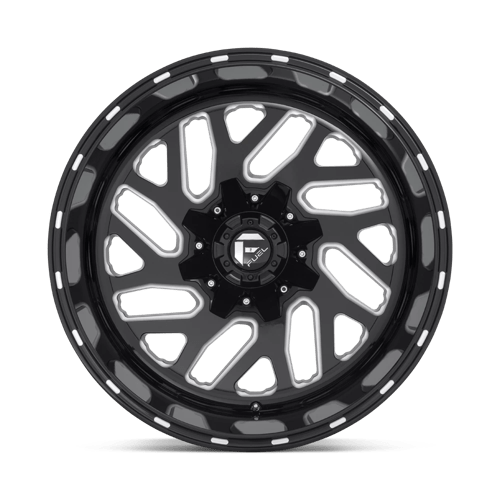 20x10 fuel off-road d581 triton gloss black milled wheel 6x5.5 bolt pattern 19mm offset