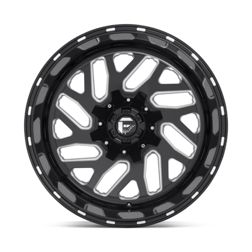 22x12 fuel off-road d581 triton gloss black milled wheel 6x5.5 bolt pattern 44mm offset