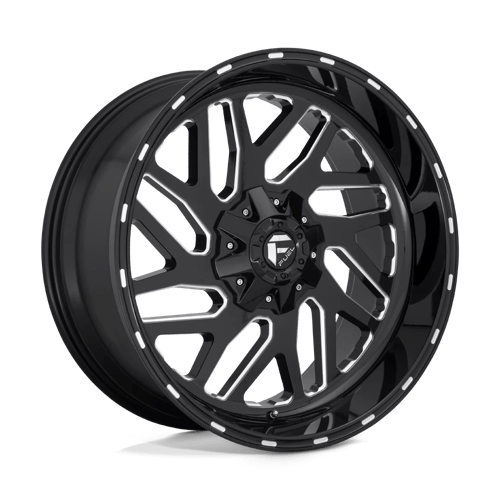 22x10 fuel off-road d581 triton gloss black milled wheel 6x5.5 bolt pattern 19mm offset