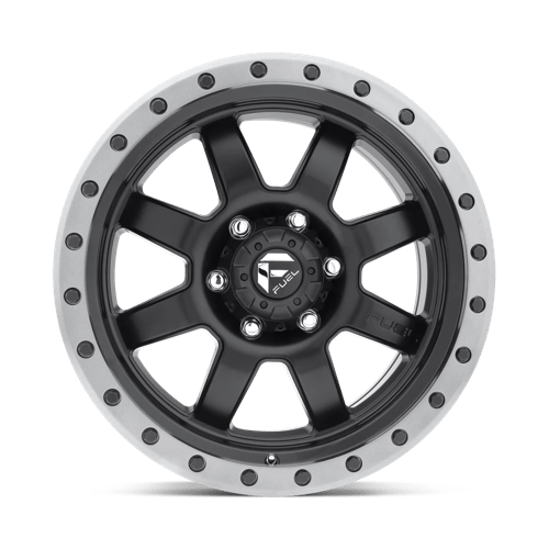 17x8 5 fuel off-road d551 trophy matte black gun metal ring wheel 6x5.5 bolt pattern 6mm offset