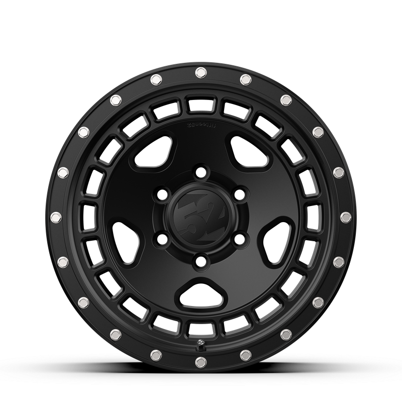 17x8.5 Fifteen 52 Turbomac HD Satin Black Wheel 6x5.5 Bolt Pattern 0mm Offset