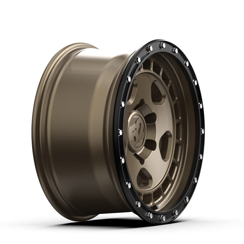 17x8.5 Fifteen 52 Turbomac HD Matte Bronze Wheel 6x5.5 Bolt Pattern 0mm Offset