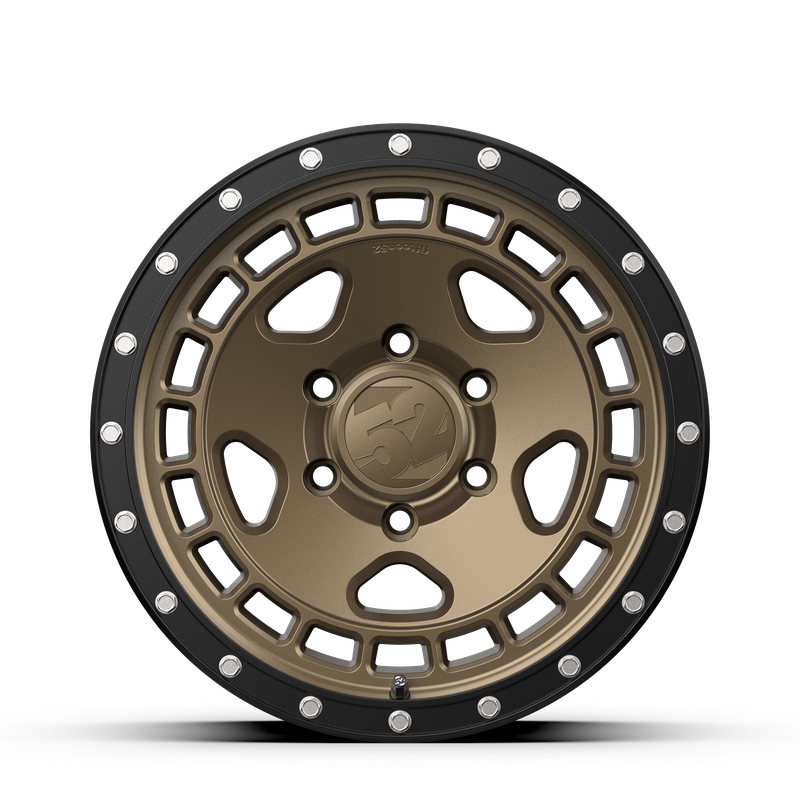 17x8.5 Fifteen 52 Turbomac HD Matte Bronze Wheel 6x5.5 Bolt Pattern 0mm Offset