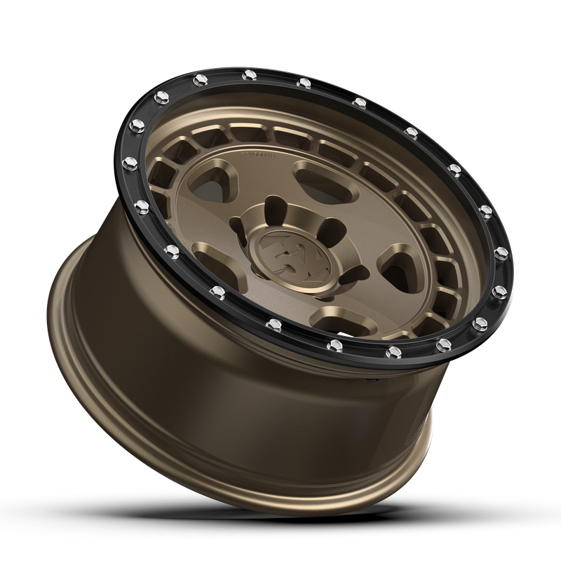 17x8.5 Fifteen 52 Turbomac HD Matte Bronze Wheel 6x5.5 Bolt Pattern 0mm Offset
