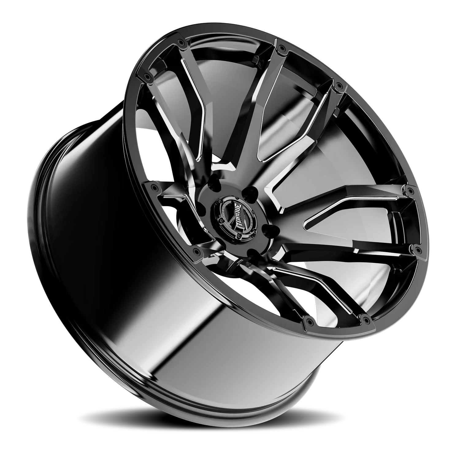 20x9 torque wheels impact tw403c gloss black premium milled wheel 6x5 5 bolt pattern 12 offset