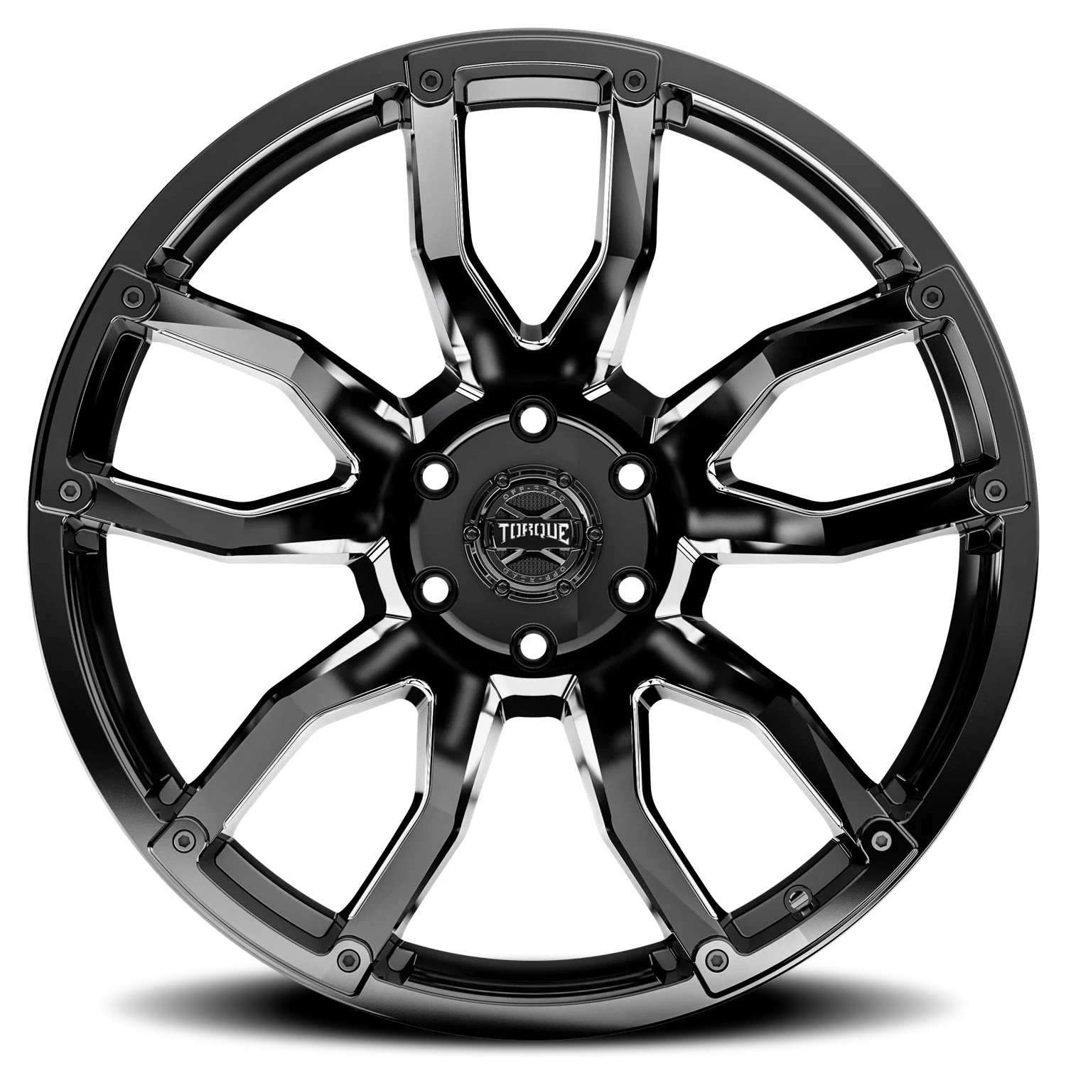 20x9 torque wheels impact tw403c gloss black premium milled wheel 6x5 5 bolt pattern 12 offset
