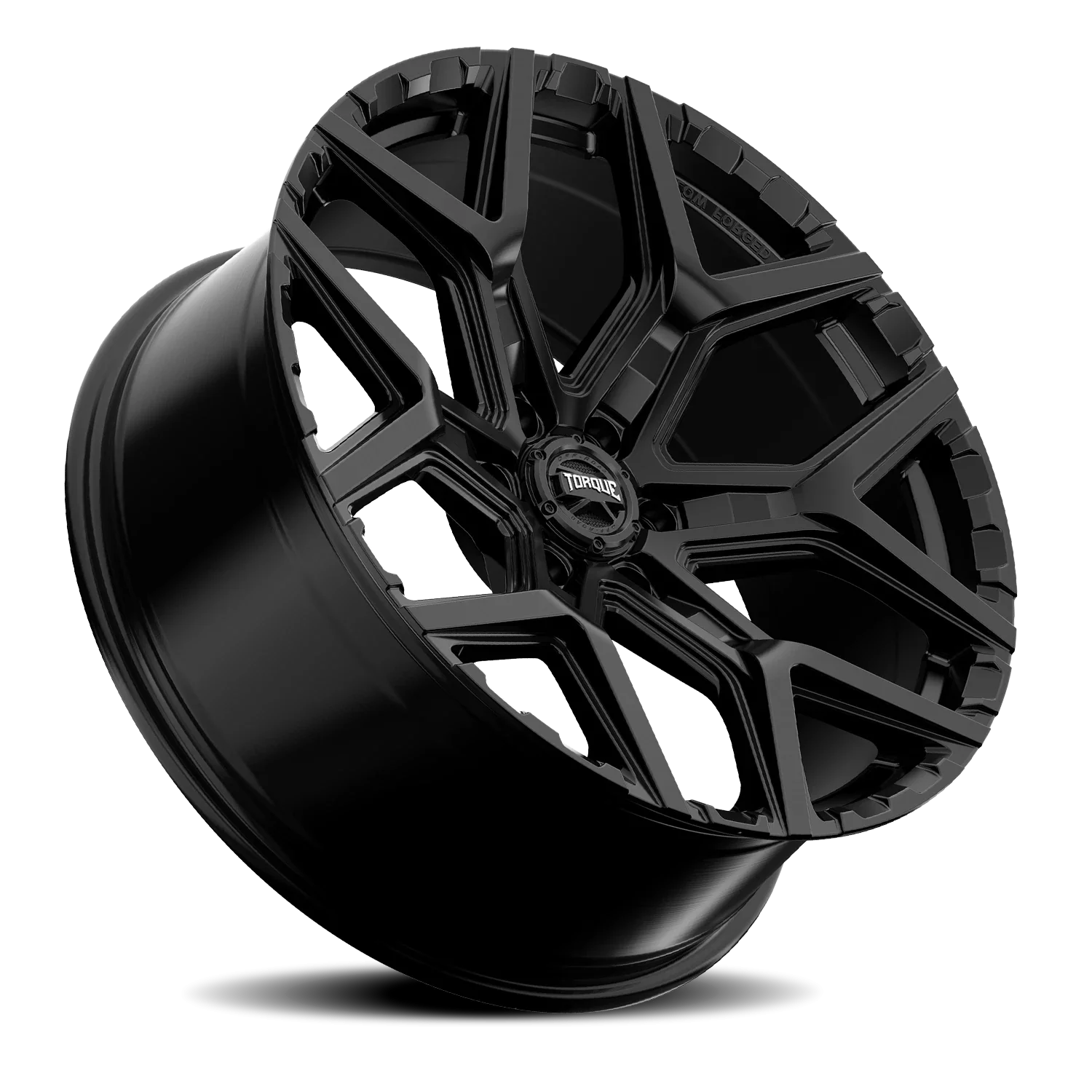 22x9 torque wheels strike tw417r hybrid forged satin black wheel 6x5 5 bolt pattern 35 offset