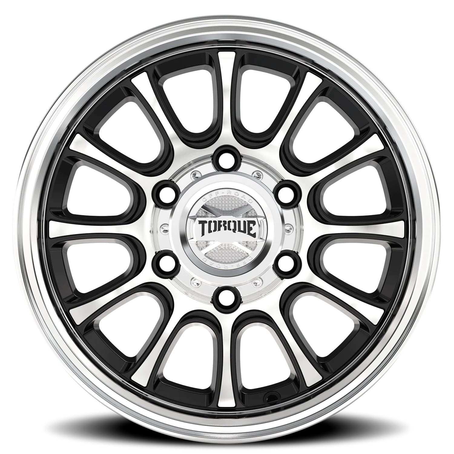15x6 torque wheels transporter tw752c gloss black machined wheel 6x5 5 bolt pattern 0 offset