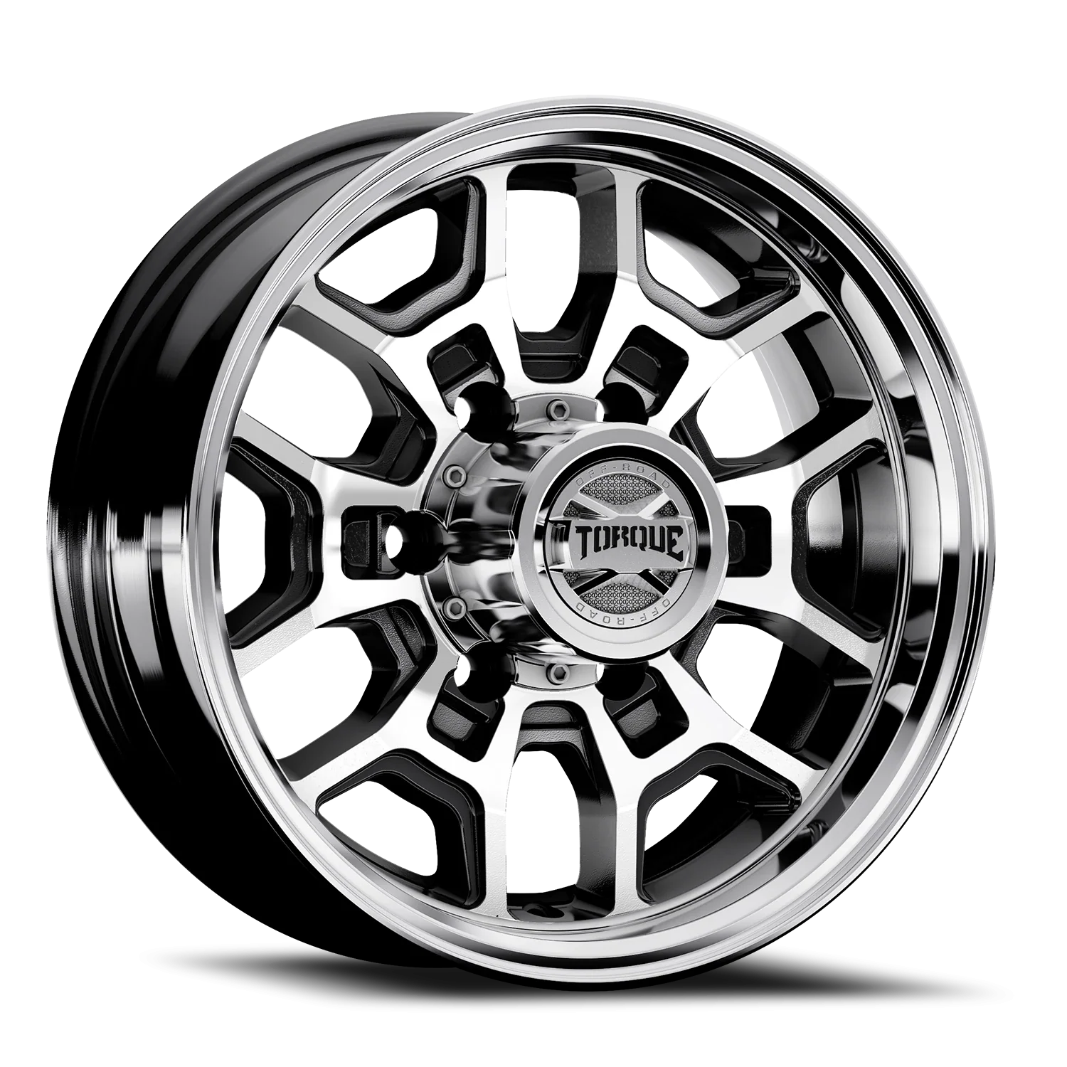 15x6 torque wheels hitch tw754c gloss black machined wheel 6x5 5 bolt pattern 0 offset