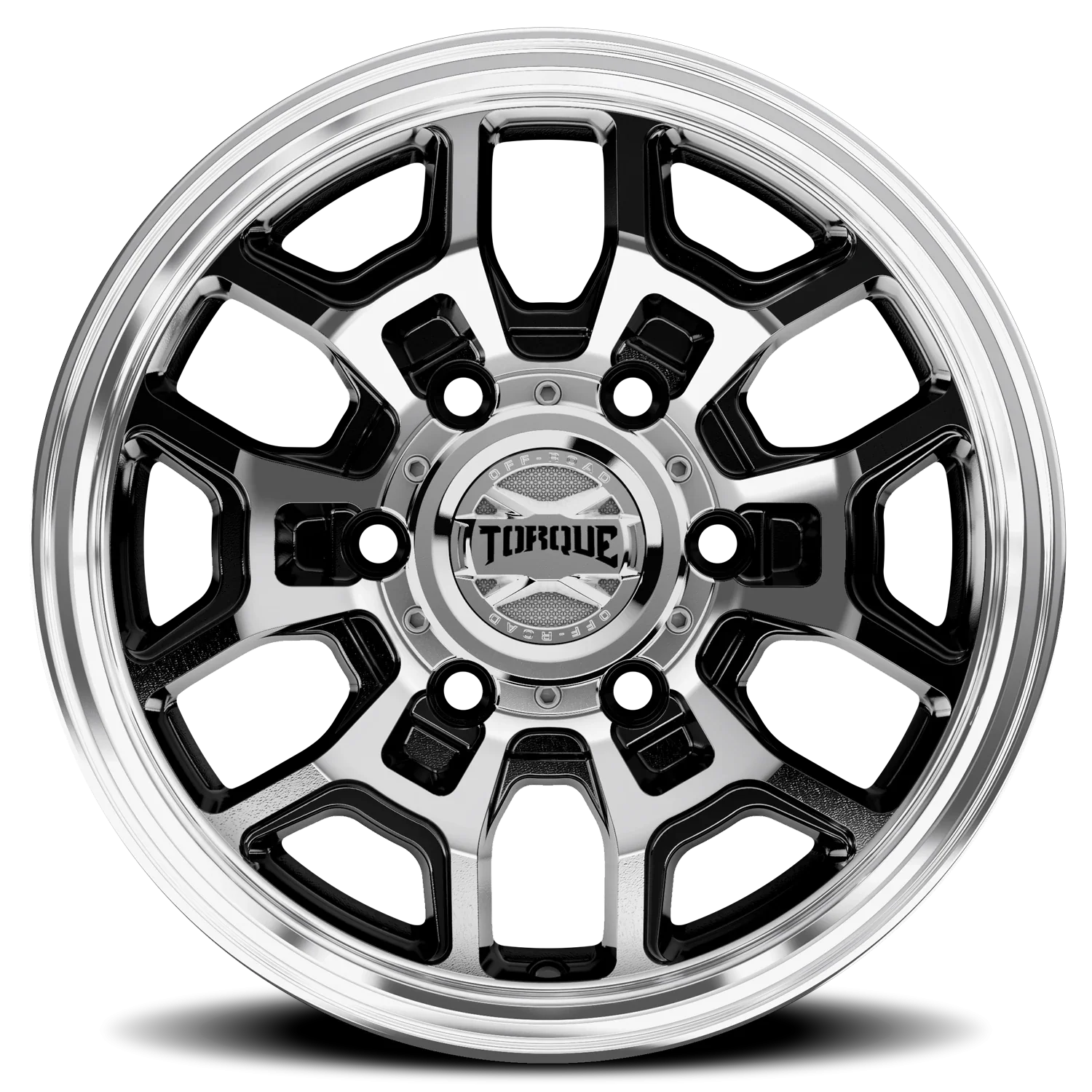 15x6 torque wheels hitch tw754c gloss black machined wheel 6x5 5 bolt pattern 0 offset