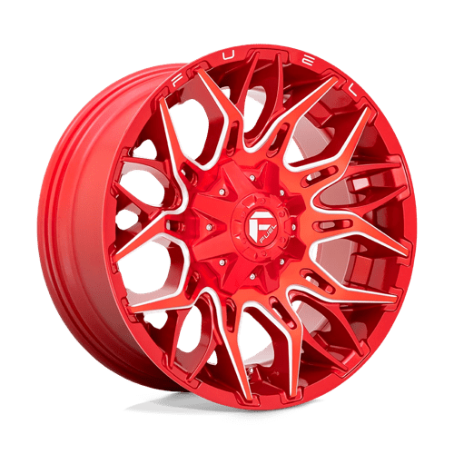 20x9 fuel off-road d771 twitch candy red milled wheel 6x5.5 bolt pattern 1mm offset