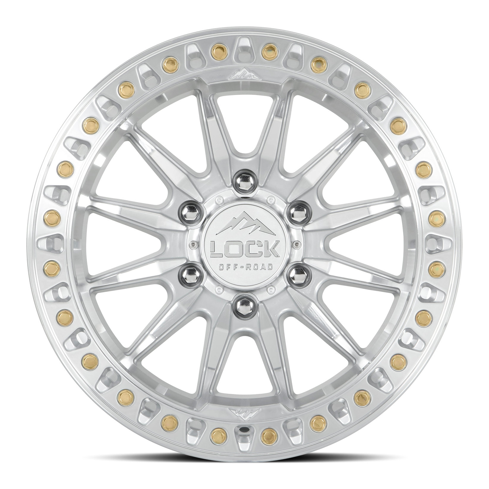 20x9 lock off-road trail machined clear coat wheel 6x5.5 bolt pattern 1mm offset