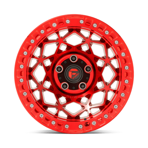 17x9 fuel off-road d121 unit candy red beadlock wheel 6x5.5 bolt pattern 15mm offset