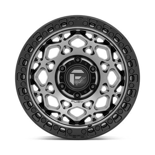 17x9 fuel off-road d784 unit gunmetal w matte black ring wheel 6x5.5 bolt pattern 1mm offset