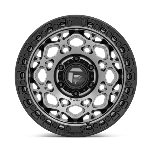 17x9 fuel off-road d784 unit gunmetal w matte black ring wheel 6x5.5 bolt pattern 12mm offset