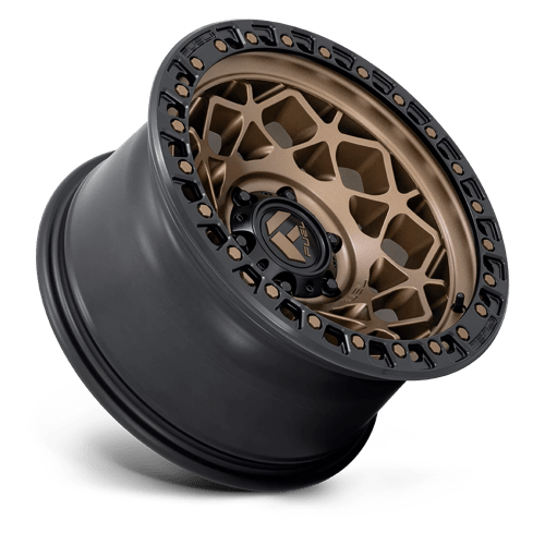 17x9 fuel off-road d785 unit bronze w matte black ring wheel 6x5.5 bolt pattern 12mm offset
