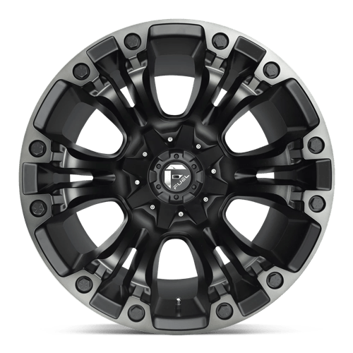 18x9 fuel off-road d851 vapor matte black gray tint wheel 6x5.5 bolt pattern 19mm offset