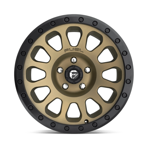 17x9 fuel off-road d600 vector matte bronze black bead ring wheel 6x5.5 bolt pattern 12mm offset
