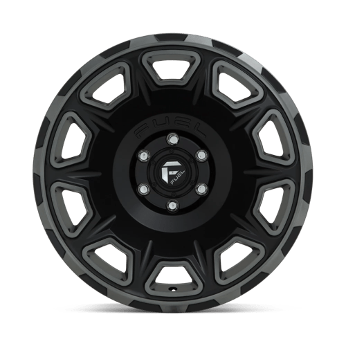 17x9 fuel off-road d686 vengeance matte black double dark tint wheel 6x5.5 bolt pattern 12mm offset