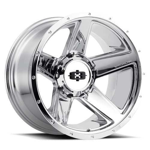 16x6 Vision 390 Empire Chrome Wheel 6x5.5 Bolt Pattern 0mm Offset
