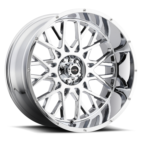 24x12 Vision 412 Rocker Chrome Wheel 6x5.5 Bolt Pattern -51mm Offset