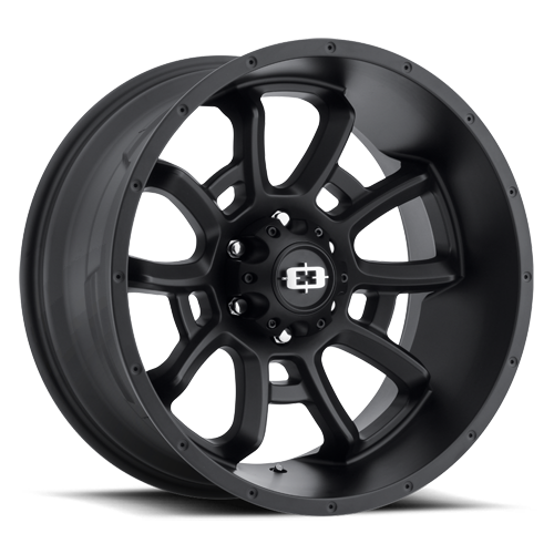 20x9 Vision 415 Bomb Satin Black Wheel 6x5.5 Bolt Pattern 12mm Offset
