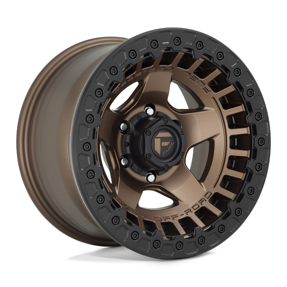 17x9 Fuel D119 Warp Beadlock Matte Bronze Wheel 6x5.5 Bolt Pattern -15 Offset