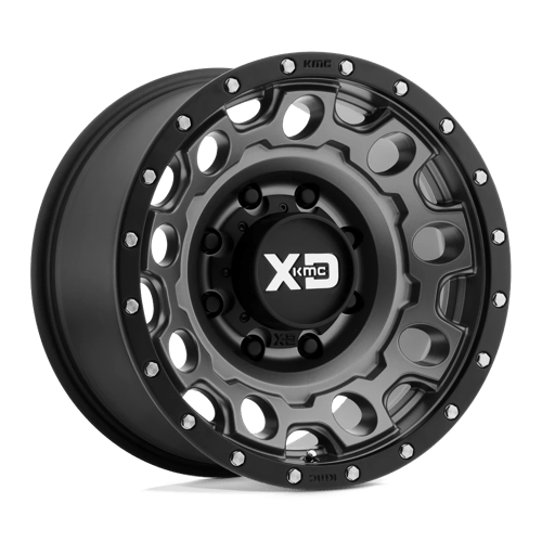 18x9 xd wheels xd129 holeshot matte gray w black ring wheel 6x5.5 bolt pattern 18mm offset