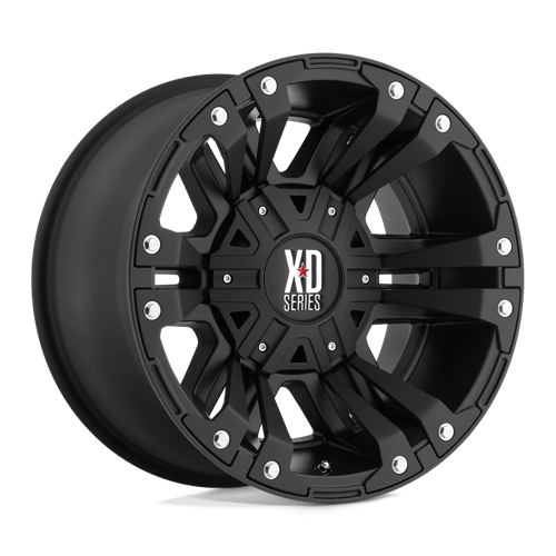 17x9 xd wheels xd822 monster ii matte black wheel 6x5.5 bolt pattern 18mm offset