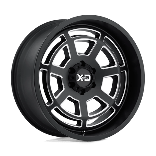 20x9 xd wheels xd824 bones semi gloss black milled wheel 6x5.5 bolt pattern 18mm offset