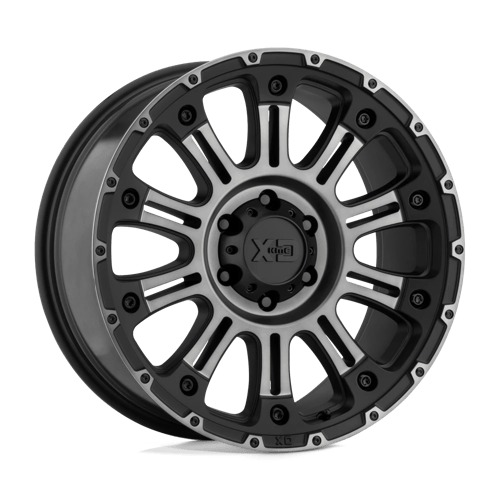 17x9 xd wheels xd829 hoss ii satin black mach w gray tint wheel 6x5.5 bolt pattern 18mm offset