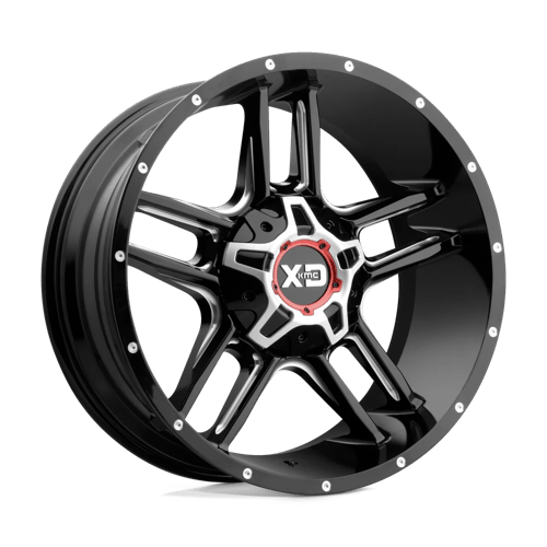 20x9 xd wheels xd839 clamp gloss black milled wheel 6x5.5 bolt pattern 18mm offset