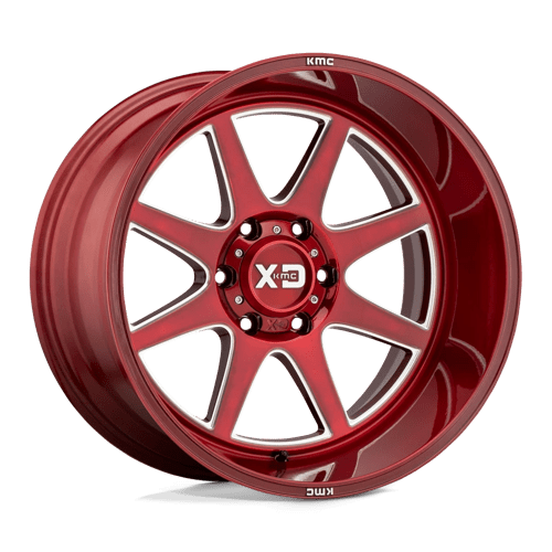 20x9 xd wheels xd844 pike brushed red w milled accents wheel 6x5.5 bolt pattern 0mm offset