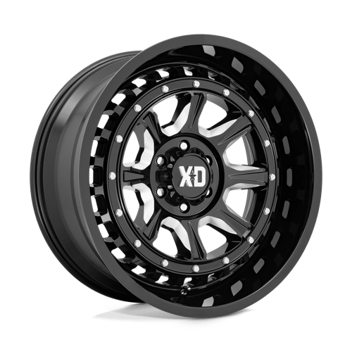 20x10 xd wheels xd866 outlander gloss black milled wheel 6x5.5 bolt pattern 36mm offset