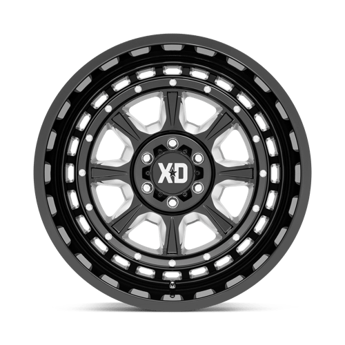 20x10 xd wheels xd866 outlander gloss black milled wheel 6x5.5 bolt pattern 36mm offset
